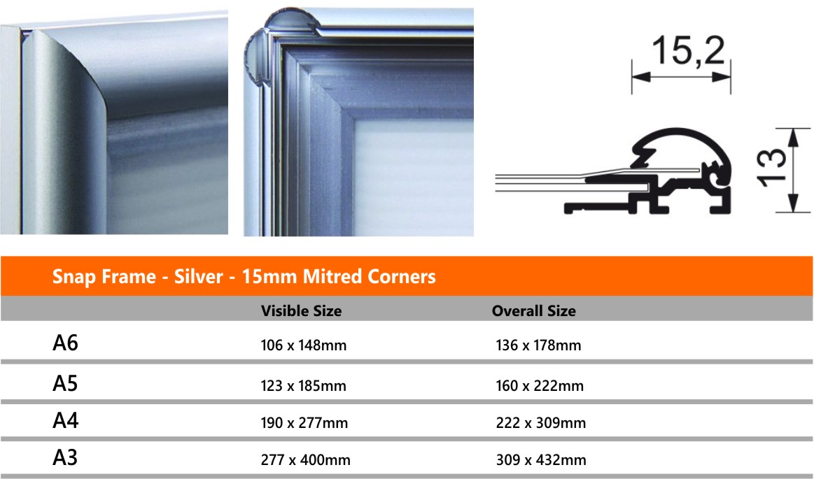 15mm Snap Frames